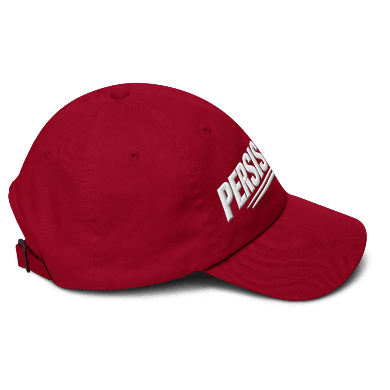 Persistence Cap – Motivational Mindset Baseball Cap, Adjustable