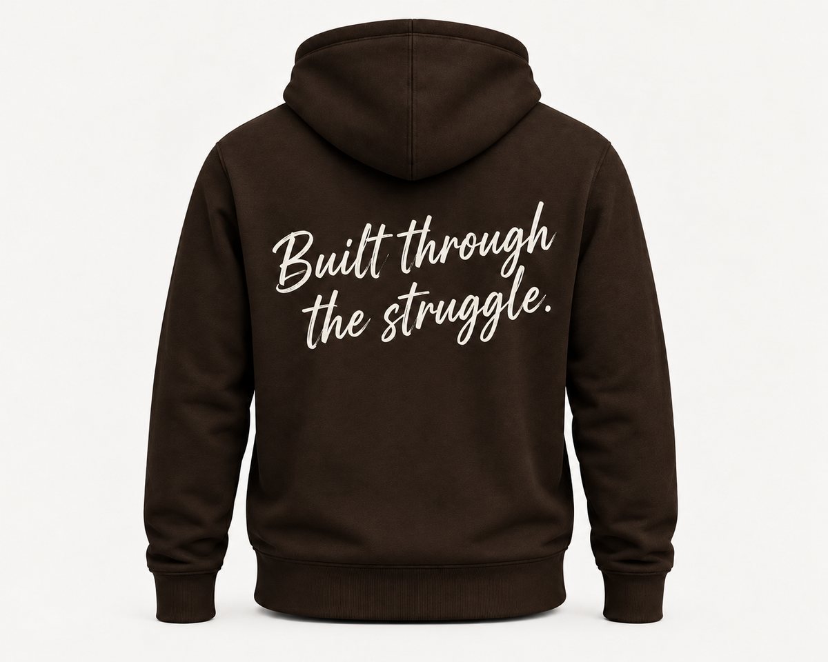 Rise With Purpose Hoodie – Motivational Graphic Hoodie, Unisex Dark Brown