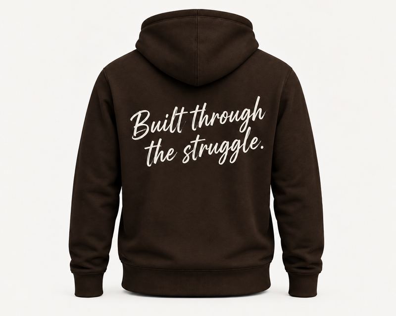 Rise With Purpose Hoodie – Motivational Graphic Hoodie, Unisex Dark Brown