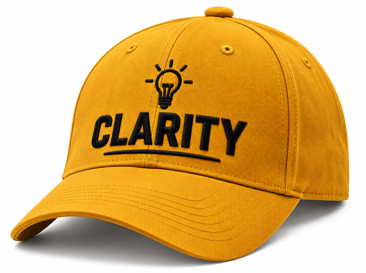 Clarity Cap – Motivational Mindset Baseball Cap, Adjustable