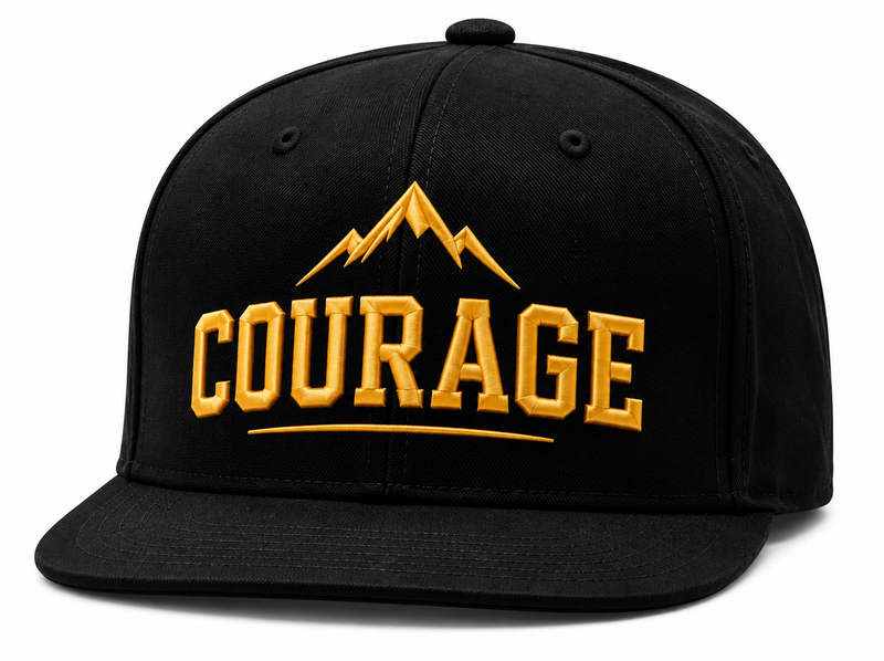 Courage Cap – Motivational Mindset Snapback Cap, Adjustable