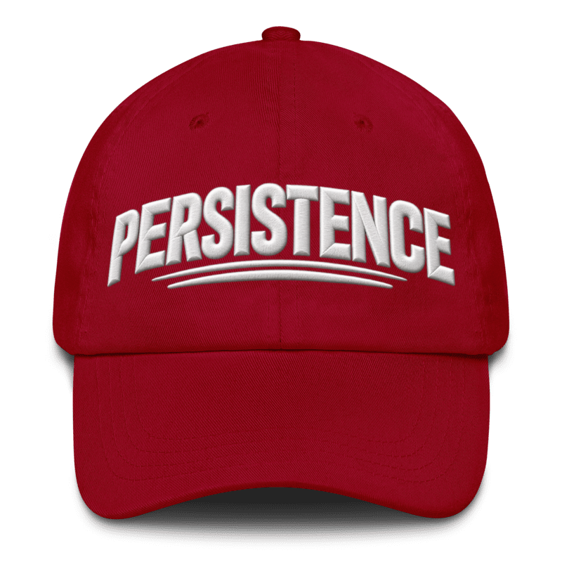 Persistence Cap – Motivational Mindset Baseball Cap, Adjustable