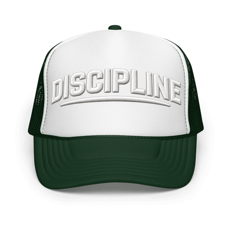 Discipline Cap - Motivational Mindset Trucker Cap, Adjustable
