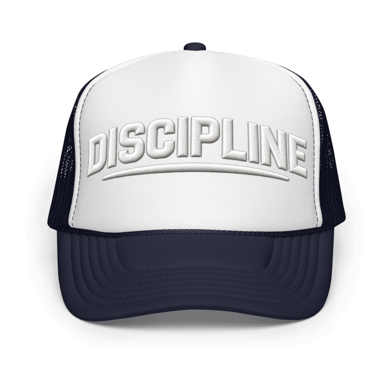 Discipline Cap - Motivational Mindset Trucker Cap, Adjustable