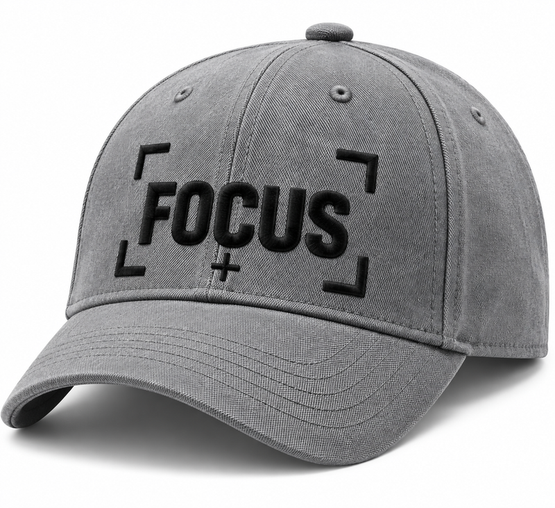 Focus Cap – Motivational Mindset Baseball Cap, Adjustable