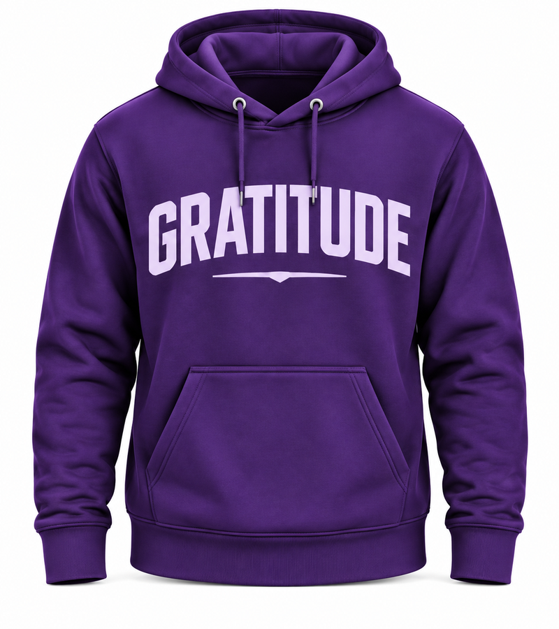 Gratitude Hoodie – Inspirational Mindset Graphic Hoodie, Unisex