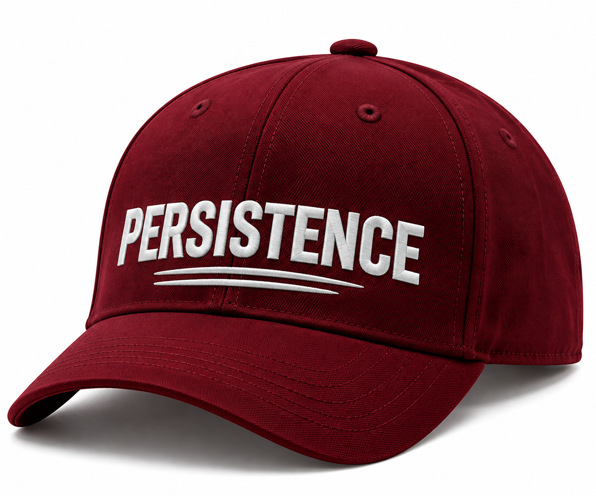 Persistence Cap – Motivational Mindset Baseball Cap, Adjustable