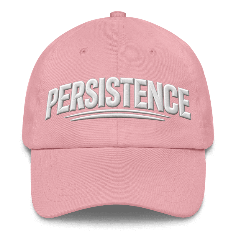 Persistence Cap – Motivational Mindset Baseball Cap, Adjustable