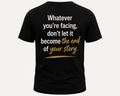 Rise Through It Tee – Inspirational Graphic T-Shirt, Unisex Black