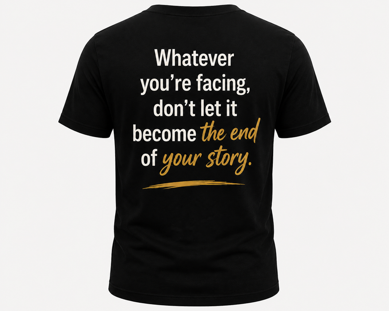 Rise Through It Tee – Inspirational Graphic T-Shirt, Unisex Black