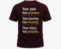 Rise With Purpose Tee – Motivational Graphic T-Shirt, Unisex Dark Brown