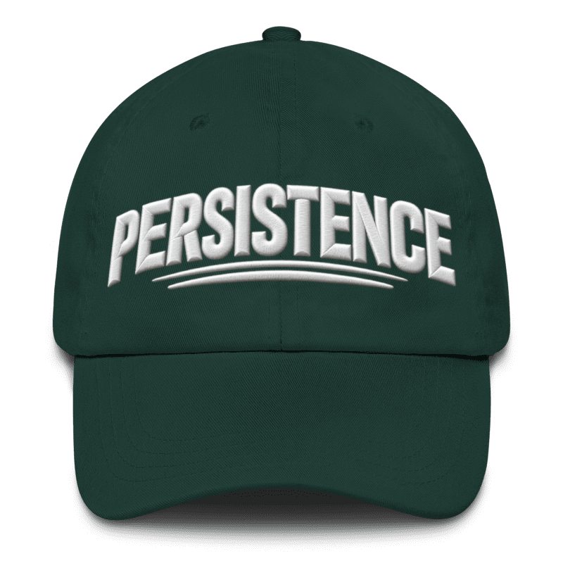 Persistence Cap – Motivational Mindset Baseball Cap, Adjustable
