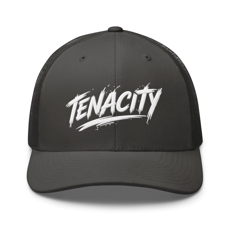 Tenacity Cap – Motivational Mindset Trucker Cap, Adjustable