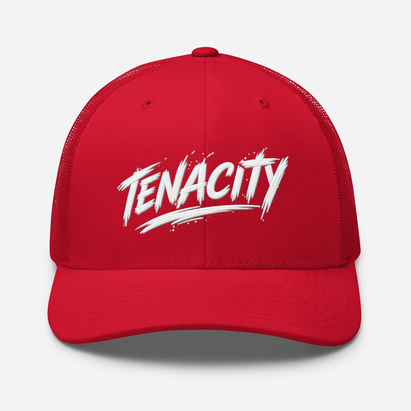 Tenacity Cap – Motivational Mindset Trucker Cap, Adjustable