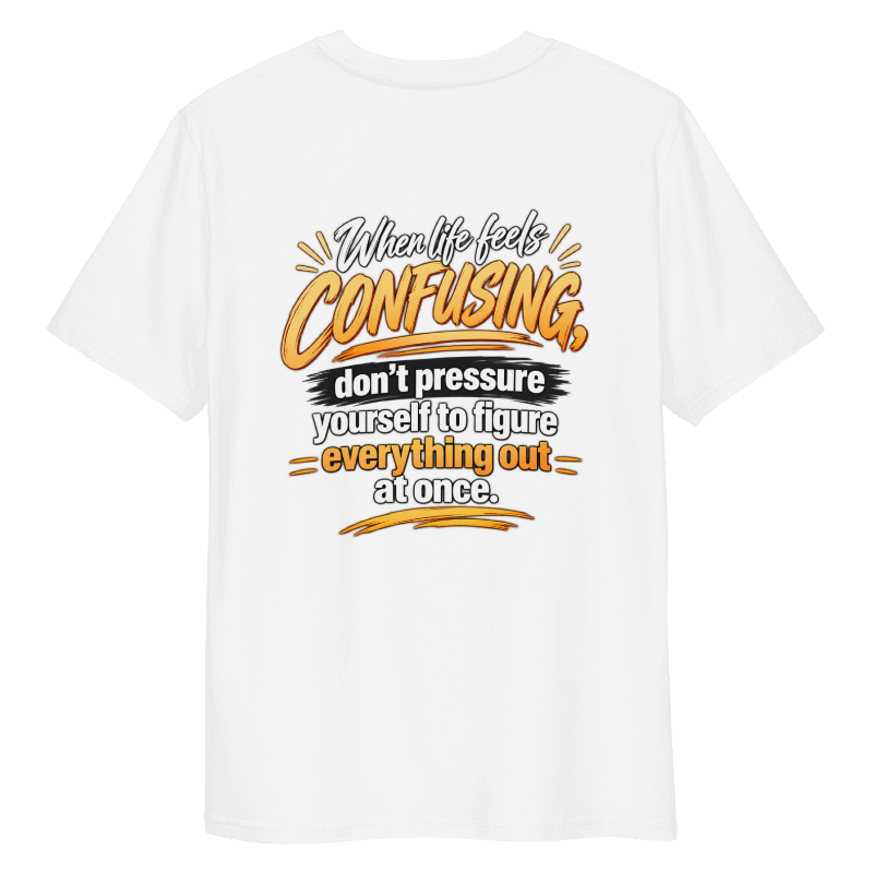 Clarity Tee – Inspirational Graphic T-Shirt, Unisex White