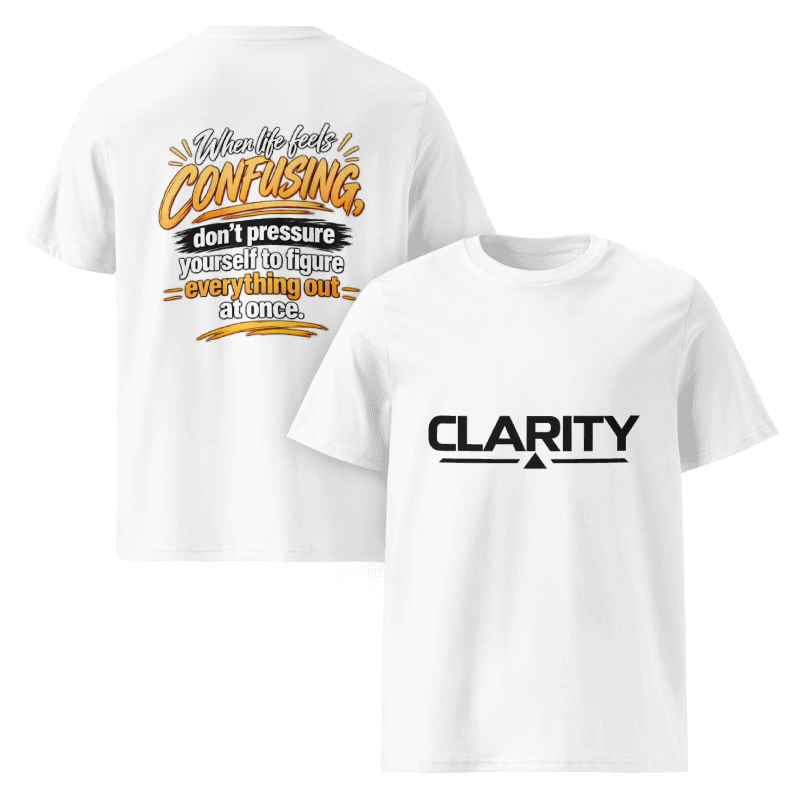 Clarity Tee – Inspirational Graphic T-Shirt, Unisex White