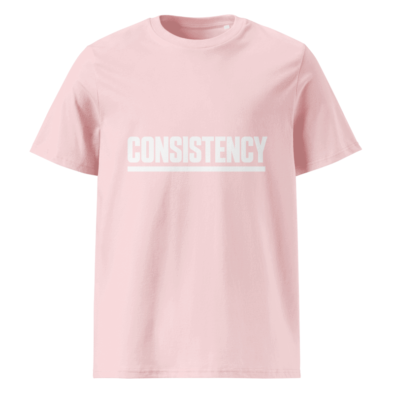Consistency Tee – Motivational Graphic T-Shirt, Unisex Pink
